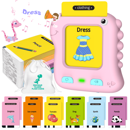 Jonzoo Kids Talking Flash Cards with 234 Sight Words Montessori Learning Toys for Girls Boys 2 3 4 5 Years Autism Sensory Toys Speech Therapy Toys for Toddlers