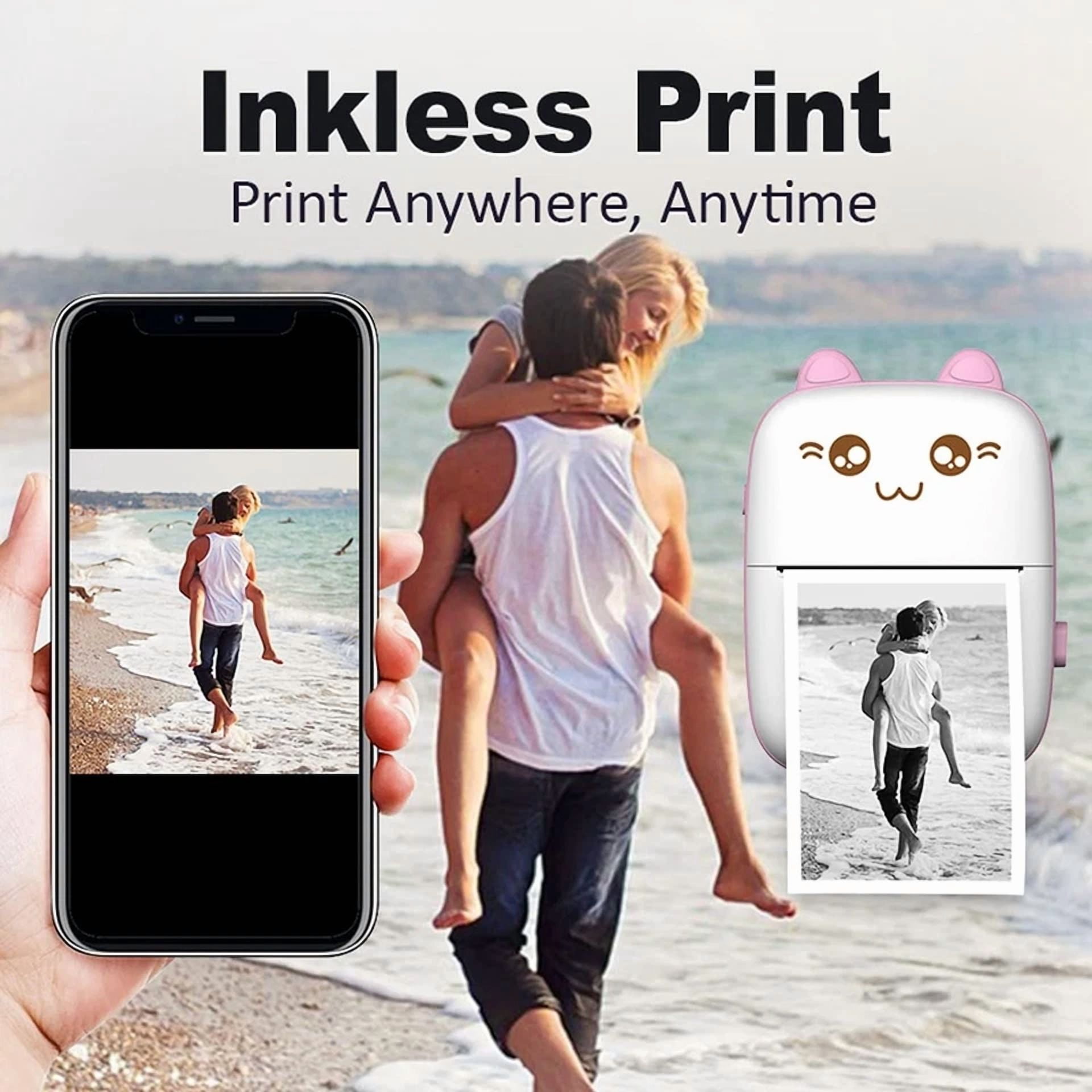 BUTTERFLY- Portable Mini Thermal Pocket Photo Printer Wireless Bluetooth Note Printing