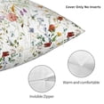 thumbnail image 3 of Pofeuu Wildflower Watercolor Print Double-sided plush pillowcase Square Throw Pillow Covers Pillows Cover for Living Room Bedroom Sofa Couch Cushion Cover（No pillow core）-24"x24", 3 of 7