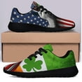 thumbnail image 3 of Irish Shamrock Shoes Sneakers Black Size 10, 3 of 7
