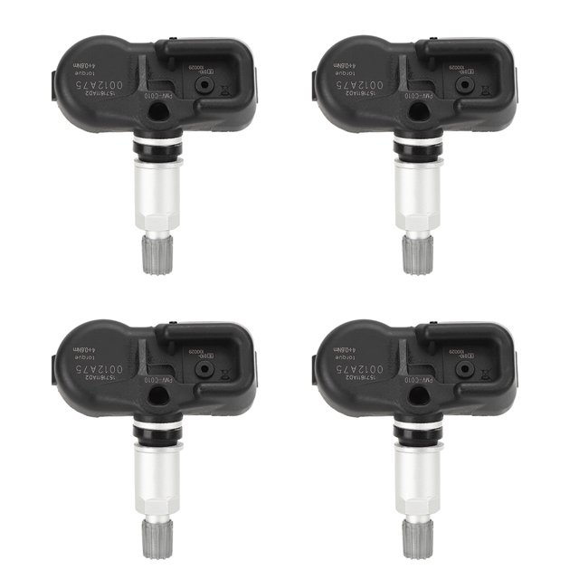 Sensor de monitoreo de presión de neumáticos de 4 piezas Kit TPMS de coche 42607?0D010 Reemplazo apto para Toyota Camry