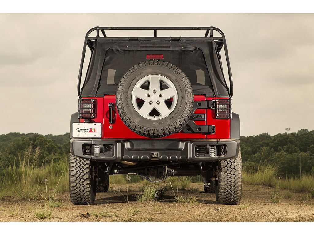 Rugged Ridge Spartacus Rear Bumper Black Fits 07-18 Jeep Wrangler JK 2/4 Door