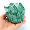 thumbnail image 1 of Natural Crystal Cluster Green Ghost Crystal Ornament Irregular Crystal Cluster Decorative Natural Crystal Cluster Green Crystal Decoration for Home Wedding Aquarium, 1 of 9