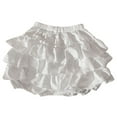 thumbnail image 4 of Aellinatey Women Layered Ruffled Pumpkin Shorts Maid Bowknot Safety Pant Ruched Bloomers, 4 of 13