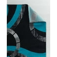 thumbnail image 2 of RUG AND DECOR Newport Collection Modern Abstract Geometric Design Area Rug Turquoise Black Grey Living Room Bed Room Carpet Alfombras para Sala, 2 of 4