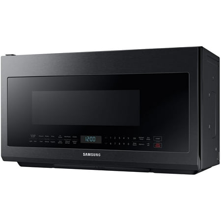 Samsung - 2.1 Cu. Ft. Over-the-Range Microwave with Sensor Cook - Black Stainless Steel