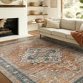 thumbnail image 3 of KUETH 5'x7' Area Rugs for Living Room, Non Slip Machine Washable Vintage Indoor Rug, Low Pile Print Rug for Bedroom Dining Room Home Office, 3 of 7
