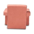 thumbnail image 4 of Baxton Studio Madian Modern and Contemporary Light Red Fabric Upholstered Armchair, 4 of 7