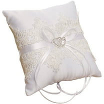 Wedding Ring Pillow Romantic Ring Pillow Lace Wedding Ring Pillow Bearer Wedding Decor