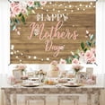 thumbnail image 2 of 7x5ft Floral Wood Happy Mothers Day Party Photo Booth Backdrop, 2 of 6