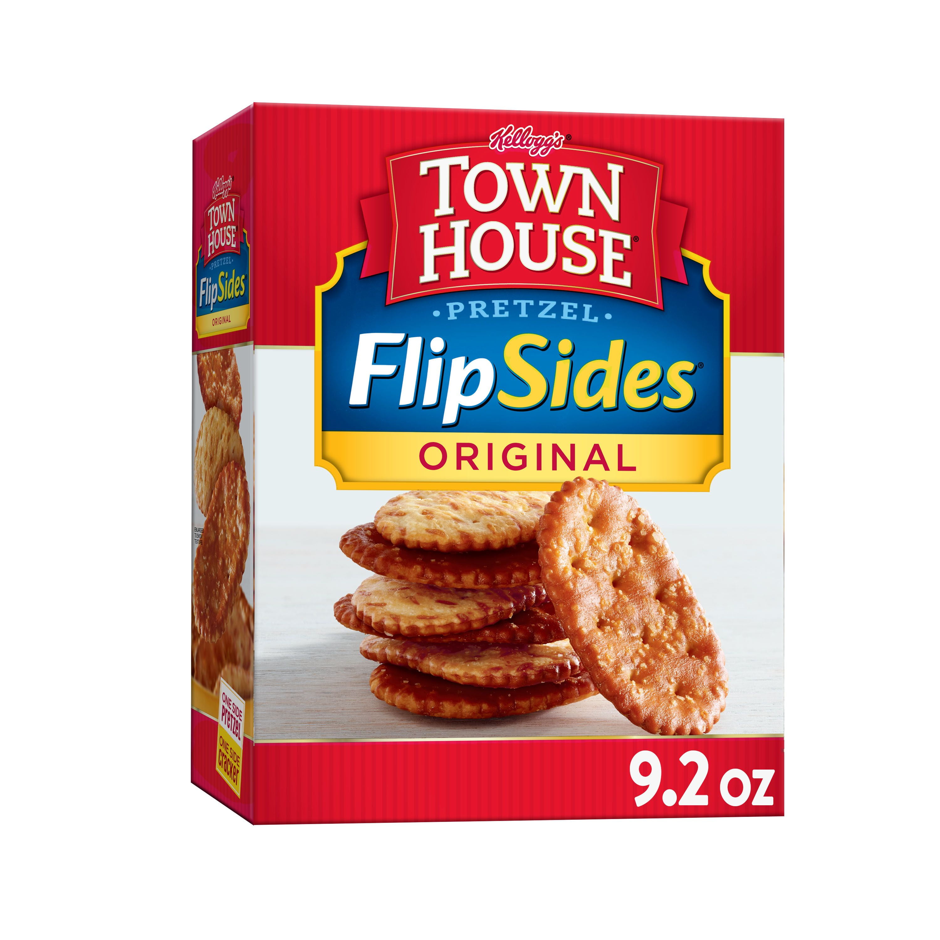 Kellogg's Town House Pretzel Flipsides Crackers, Baked Snack Crackers