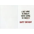 thumbnail image 2 of Designer Greetings Wine Glass : Optimist and Pessimist Funny / Humorous Birthday Card, 2 of 2