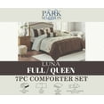 thumbnail image 3 of Kashi Home Queen Size Comforter Set 7 Pieces Brown Bedspread (86 * 86 Inch) with 2 Pillow Shams, Bedskirt and Decorative Pillows, Embroidered Lightweight Bedding - Luna, 3 of 6