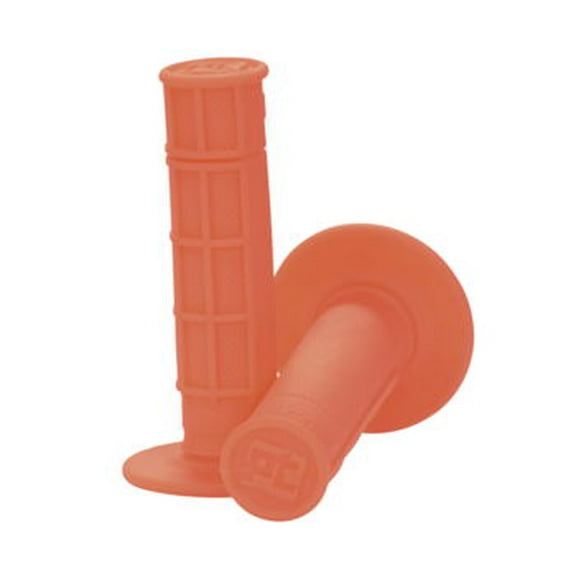 ProTaper Neon Red Single-Density MX Grips 1/2 Waffle Pair Custom Kraton Rubber Compound 024043