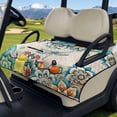 thumbnail image 3 of Yuyamidu Dragonfly Golf Cart Seat Covers for 2 Seats Boho Flowers Golf Cart Seat Towel Blanket with 4 Front Pockets Soft Comfortable and Protect Your Golf Carts, 3 of 8