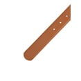 thumbnail image 3 of INSPIRE CHIC Women Gold Buckle Pure Belts, 1.1" Width Causal Simple Faux Leather Waistband for Men and Women 43.3x1.1"(LxW) Red Brown, 3 of 6