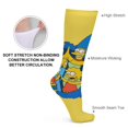 thumbnail image 3 of Simpsons Thick Stockings Casual Socks for Men Women Durable Comfort Calf Socks Soft Elastic Crew Socks 15.7", 3 of 8