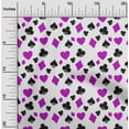 thumbnail image 2 of oneOone Viscose Chiffon Pink Fabric Poker Card Craft Projects Decor Fabric Printed By The Yard 42 Inch Wide, 2 of 4