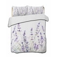 thumbnail image 2 of Lavender Floral Twin Size Down Alternative Comforter, Lightweight Comforter Quilt Bedding Set with Pillow Shams Spring Flowers Botanical Plants All Seasons Bed Comforter Duvet Insert 68"x86", 2 of 7