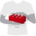 thumbnail image 5 of LEGO Desk Drawer 8 Knobs Stackable Storage Box | Red, 5 of 5