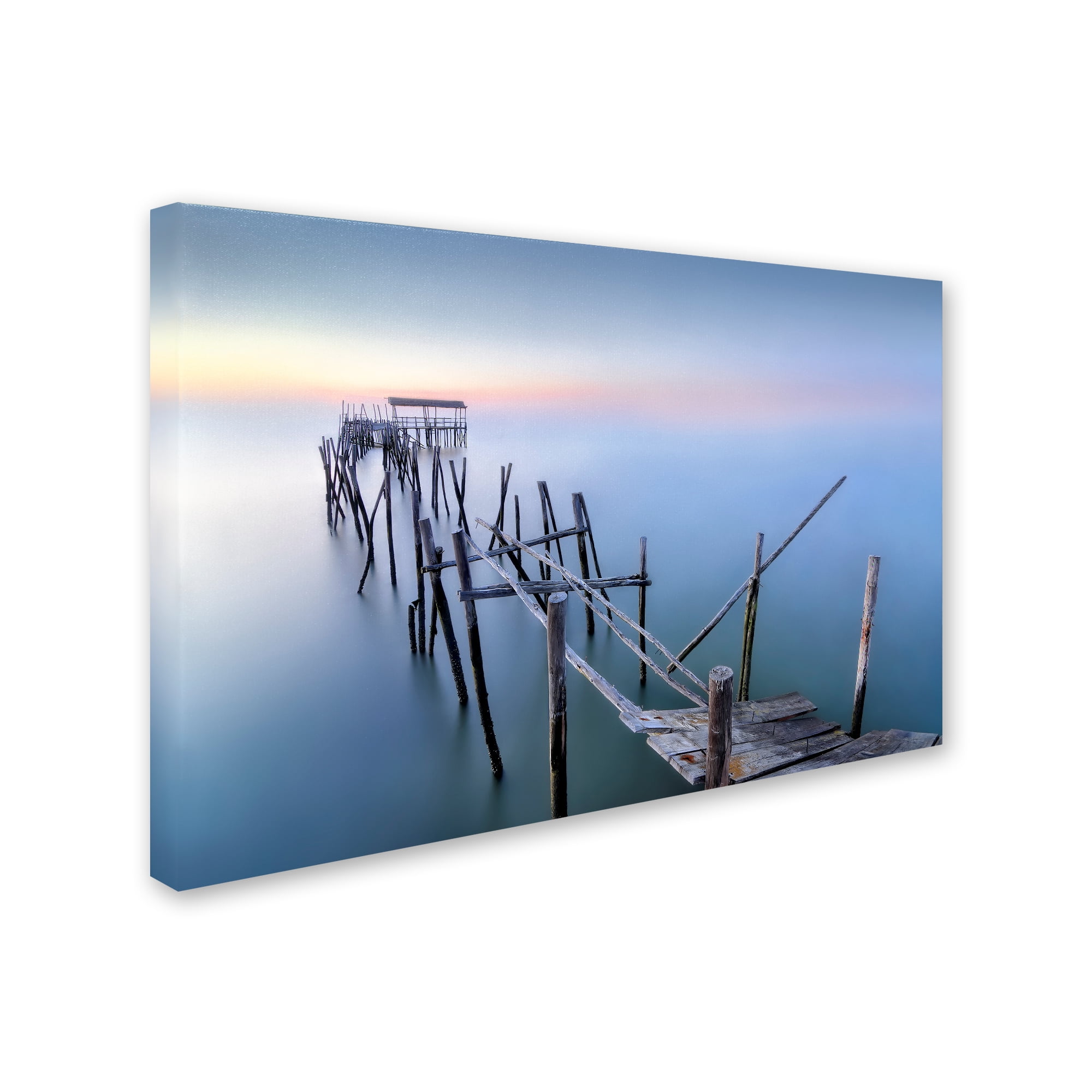 Fran Osuna 'The Old Pier' Canvas Art
