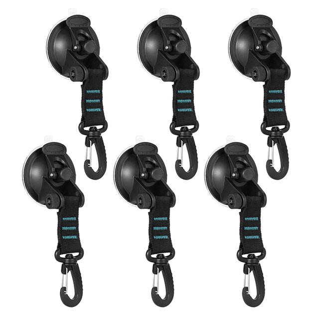 6 ganchos de ventosa de rotación de 360 ° ganchos de ventosa portátiles reutilizables para trabajo p Abanopi Gancho