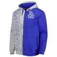thumbnail image 2 of Men's Mitchell & Ness Royal/White Los Angeles Dodgers Fleece Full-Zip Hoodie, 2 of 3