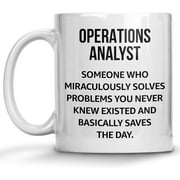 Funny Definition Mug, Operations Analyst Coffee Mug, Christmas, Birthday Gifts, Sarcastic Mugs, Funny Gift Idea for School Students Graduating from College or University 11oz
