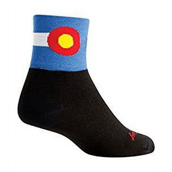 Socks - Classic 3 Colorado Flag 2 S/M Cycling/Running