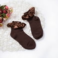 thumbnail image 3 of Kmbangi Children's Monochrome Stockings Lace Edge Soft and Cute Socks, 3 of 9