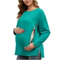 thumbnail image 2 of Neewe Nursing Shirts for Breastfeeding with Hidden Zippers Loose Fit Maternity Tops, 2 of 8