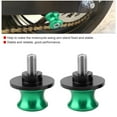 thumbnail image 6 of 2pcs 8mm Motorcycle CNC Rear Stand Swing Arm Spool Sliders Stand Swingarm Bobbins (Green), 6 of 8