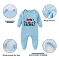 thumbnail image 2 of YSCULBUTOL Baby Twins Bodysuits I Love My Great Grandma Newborn Clothes Infant Twin Romper Unisex Toddler Outfits With Sock, 2 of 4