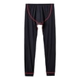 thumbnail image 3 of TANBOM Men's Nylon Thermal Pants Comfortable Open Crotch Warm Elasticity Breathability Stylish Colors Black XL, 3 of 9
