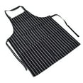 thumbnail image 2 of Delantal de cocina ajustable impermeable con dos bolsillos para cocinas, restaurantes, panaderos y bares en blanco y negro, 2 of 15