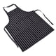thumbnail image 2 of Delantal de cocina ajustable impermeable con dos bolsillos para cocinas, restaurantes, panaderos y bares en blanco y negro, 2 of 15