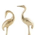 thumbnail image 6 of 15", 17"H Gold Aluminum Metal Flamingo Sculpture, by DecMode (2 Count), 6 of 10