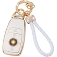 thumbnail image 1 of LAICAIW for Mercedes Benz Key Fob Cover with Keychain Lanyard, Soft TPU Key Case Shell Compatible with 2019-2021 A-Class C-Class G-Class 2017-2020 E-Class S-Class Smart Key Holder, 1 of 6