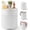 White, variant on Outdoor Cooler Side Table, 3-in-1 Patio Ice Cooler Table with Storage, HDPE Outdoor Table with Drain Plug, Holds 24 Cans & Fits Wine Bottles, Poolside Deck Backyard