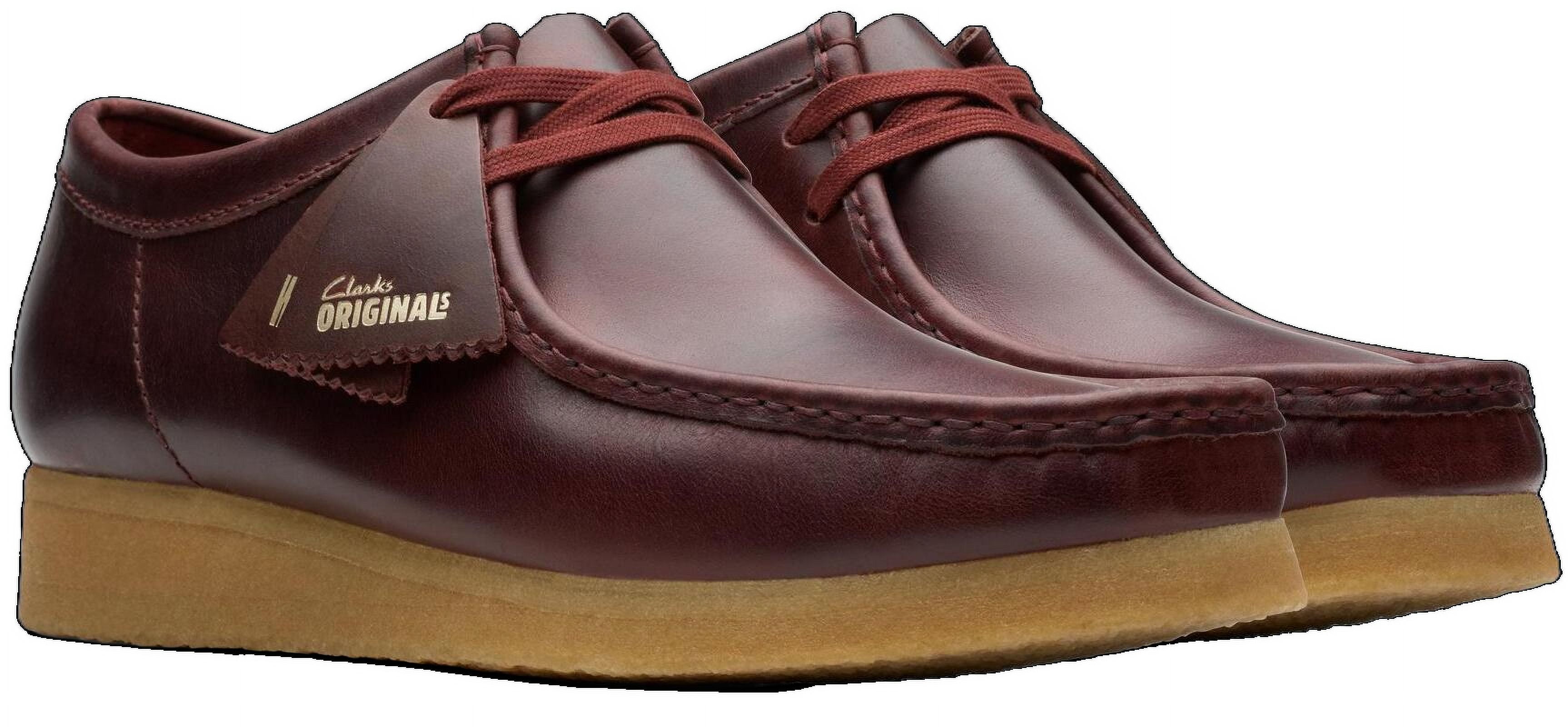 靴 Clarks Wallabee CLARKS ORIGINALS WALLABEE Shoes Deep Red - Walmart.com