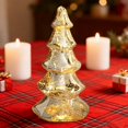 thumbnail image 6 of Opvise Glass LED Christmas Tree Lamp Lighted Tabletop Holiday Decoration Warm White Timer Battery Operated Multiple Sizes, 6 of 7