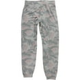 thumbnail image 2 of P.J. Salvage Womens Camouflage Embroidered Pajama Jogger Pants, Grey, X-Small, 2 of 2
