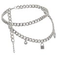 thumbnail image 4 of Mujeres Bikini Playa Arnés Aleación Joyería Collar cinturo Cadena K blanca, 4 of 7