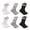 Assorted Varsity Stripe, variant on All Day Comfort Women's Ankle Socks, Sizes 4-12, 6-Pack