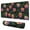 Neon Halloween Pumpkins, variant on Long Mouse Pads for Desk,Neon Halloween Pattern Desk Mats on Top Of Desks, Desk Mouse Pad Extra Large with 3mm Non-Slip Base and Stitched Edge for Gaming,Office,Work,Home 47.3x23.6in