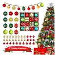 thumbnail image 1 of 44pzas Esferas Navideñas De Plastico Decoración Arbol Navida Xtellar multicolor, 1 of 4