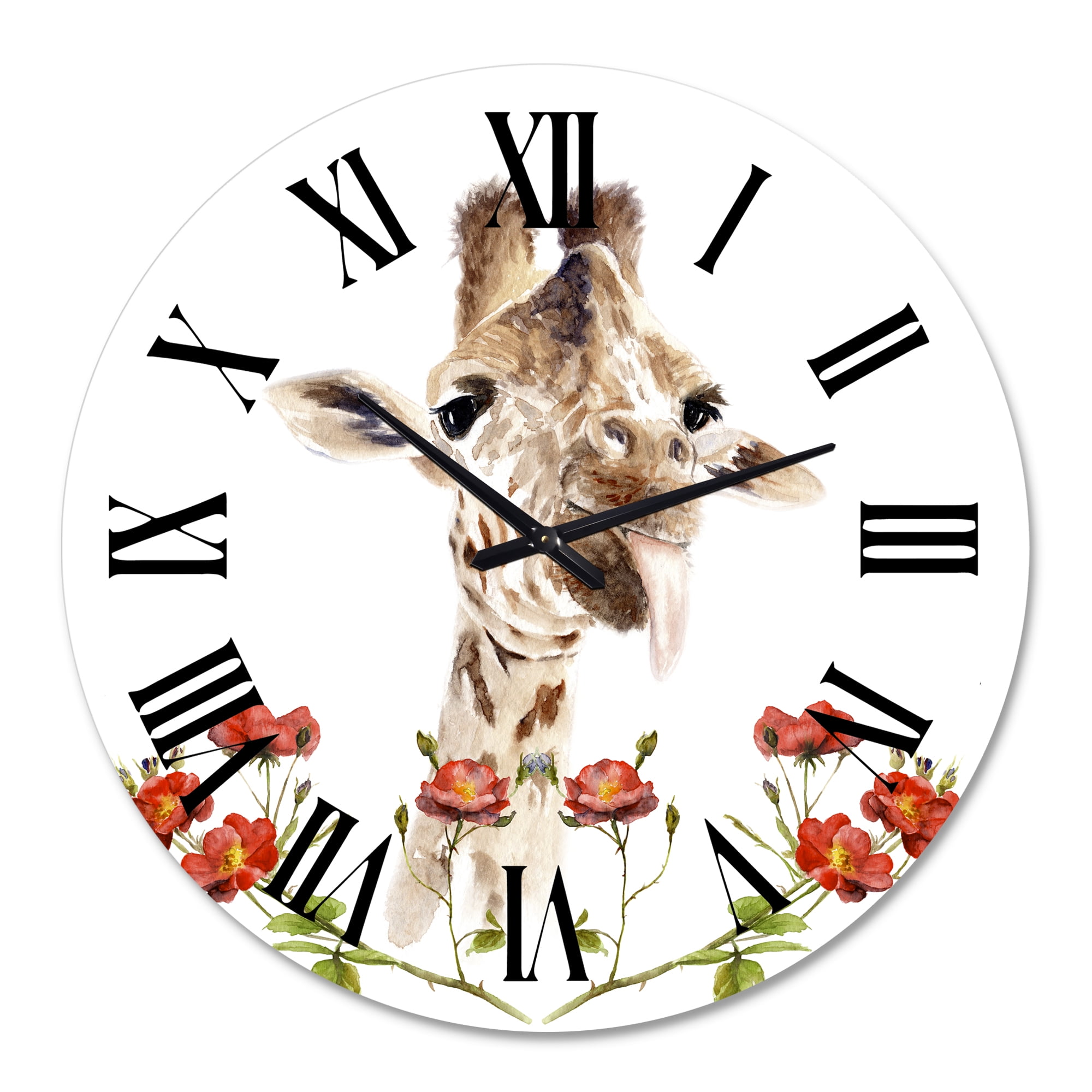 Designart 1 in Quartz Farmhouse Wall Clock