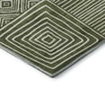 thumbnail image 3 of Addison Rugs Mayfield Premium Machine Washable Transitional Geometric Olive Rectangle Rug, 5' x 7'6", 3 of 6