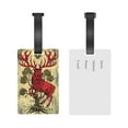 thumbnail image 5 of Sikiie Mythical Red Stag Illustration Luggage Tags Privacy Cover ID Label Suitcase Tags Identifiers For School Bags,Suitcases, 5 of 7