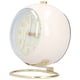 thumbnail image 5 of Reloj despertador silencioso, sin tictac, con pintura metálica, ahorro de energía, protección ocular, funciona a pilas, pequeño reloj con luz nocturna, color beige y dorado., 5 of 14